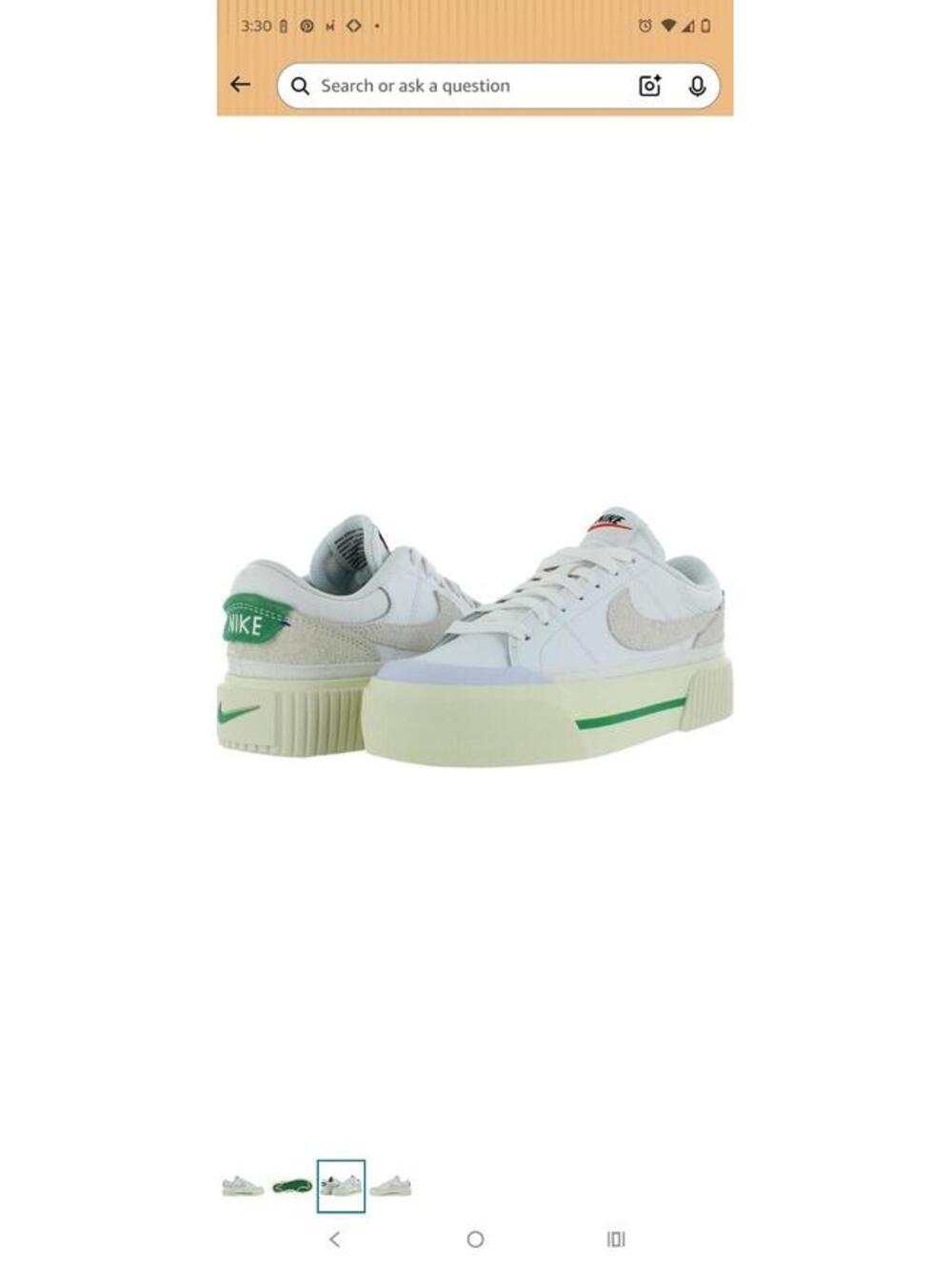 Nike Court Legacy Lift Womens Shoes Size 9.5 Color: Winter White [COPY]